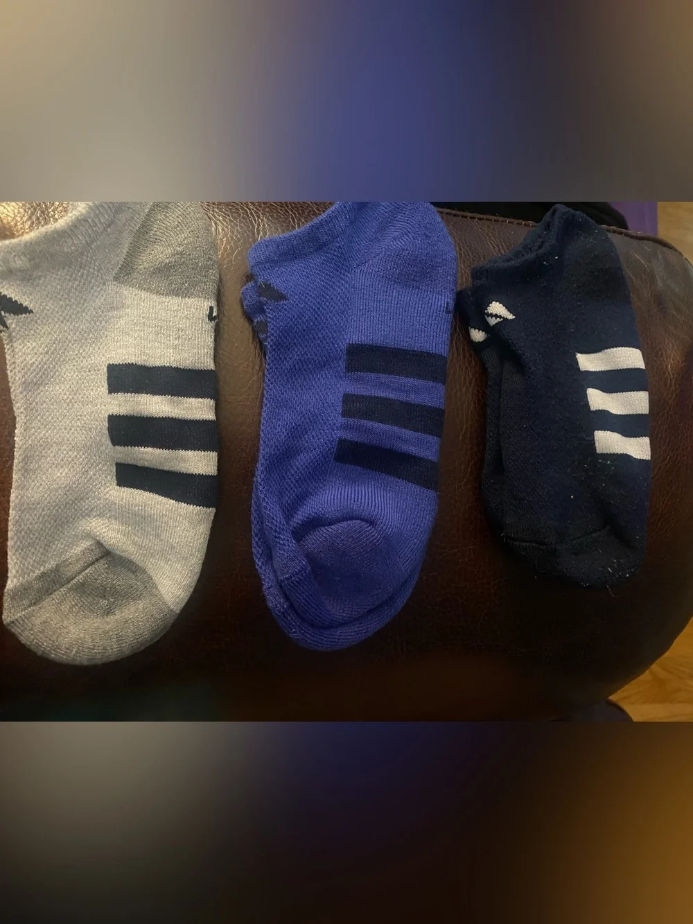 Old Navy Kids Size M Low-Cut (No Show) Socks in Gray, Blue and Navy!